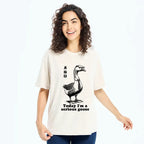 Kyoto-Lion Serious Goose Washed T-Shirt