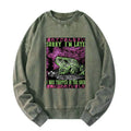 Japanese washed sweatshirt for daily wear