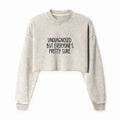 funny japanese crop sweatshirt for women