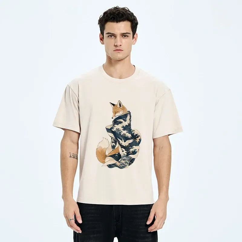 Japanese Vintage Ukiyo-e T-Shirt for Summer