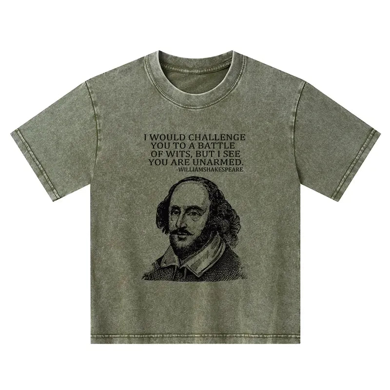 Kyoto-Lion Your Intelligence Is Inferior To Mine Kids Washed T-Shirt