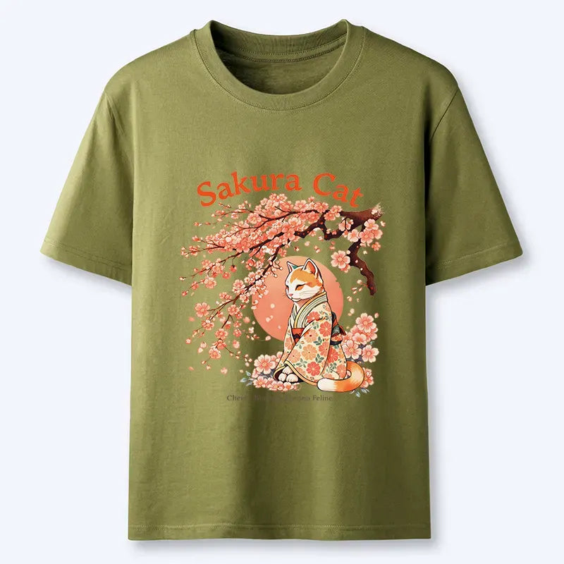 Sakura Cat Classic T-Shirt