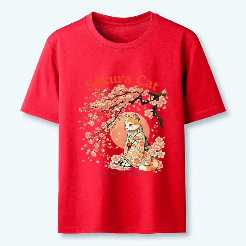 Sakura Cat Classic T-Shirt
