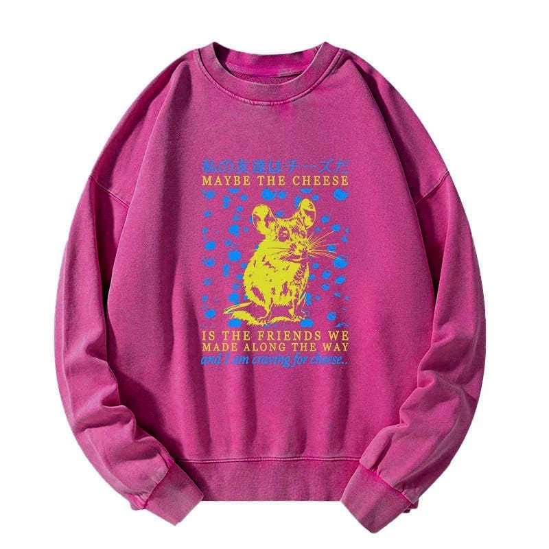 Japanese Washed Sweatshirt for Daily Wear