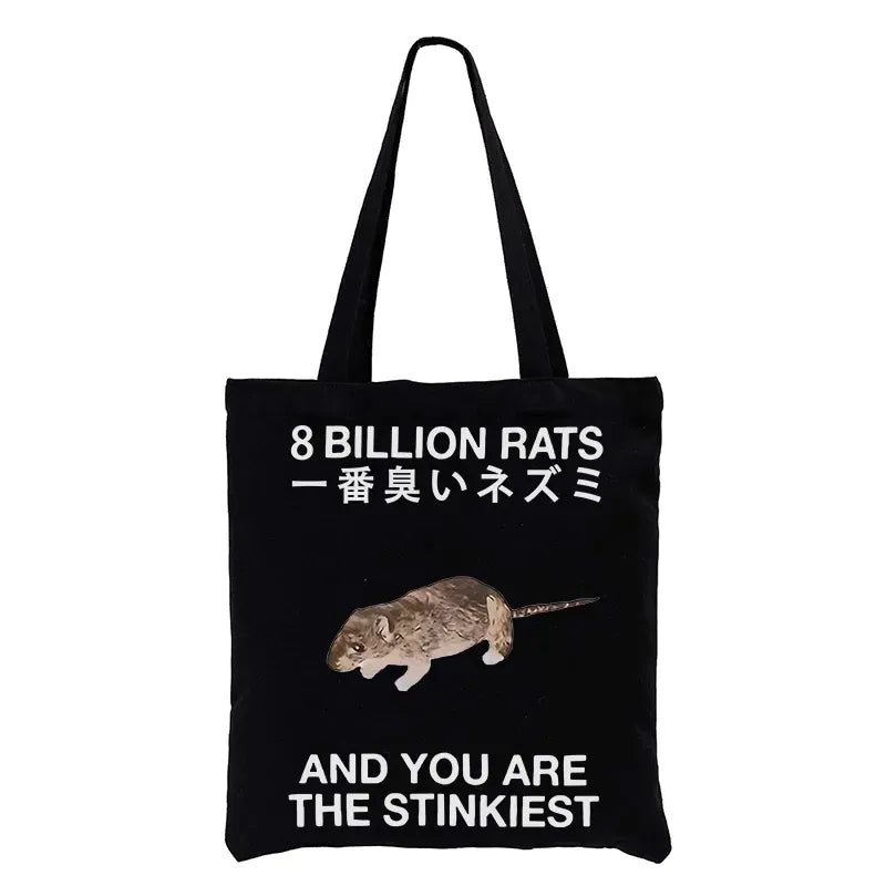 Funny rat tote bag with free shipping