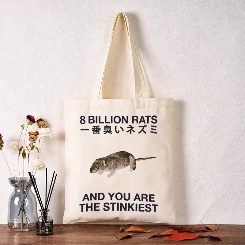 Funny rat tote bag with free shipping