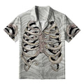 Kyoto-Lion Octopus Skeleton Aloha Hawaiian Shirt
