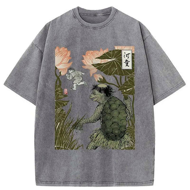 kyoto lion kappa t-shirt for daily wear