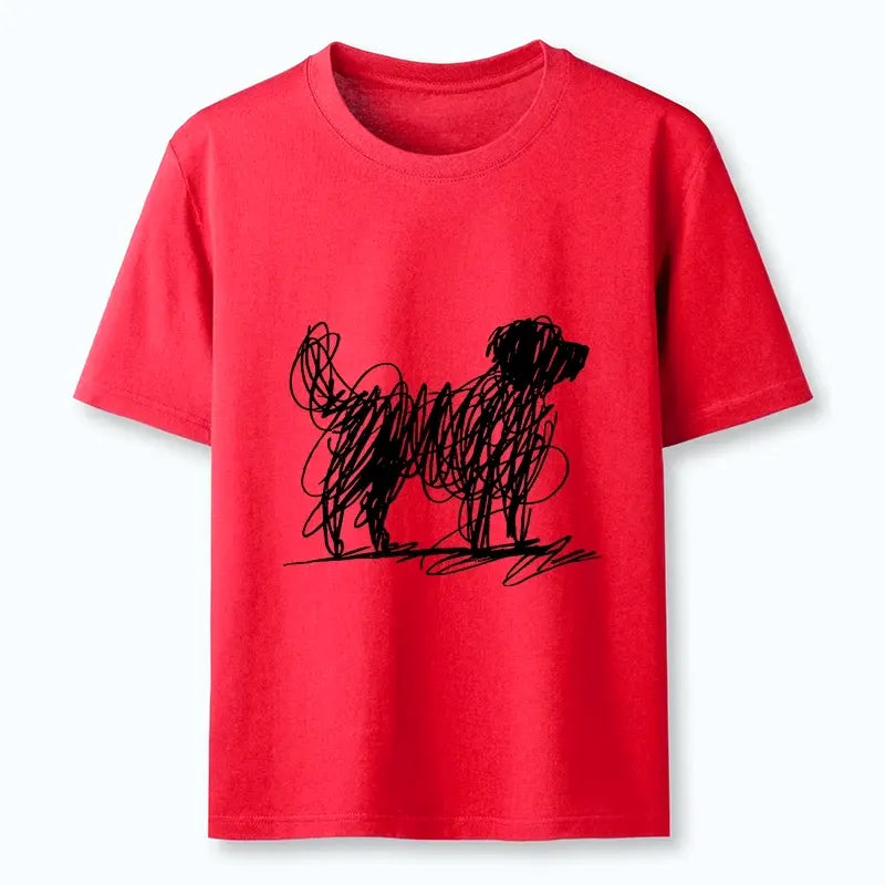 Funny Dog Art T-Shirt for Gift Idea