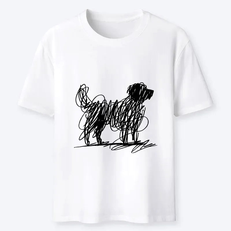 Funny Dog Art T-Shirt for Gift Idea