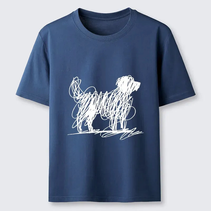 Funny Dog Art T-Shirt for Gift Idea