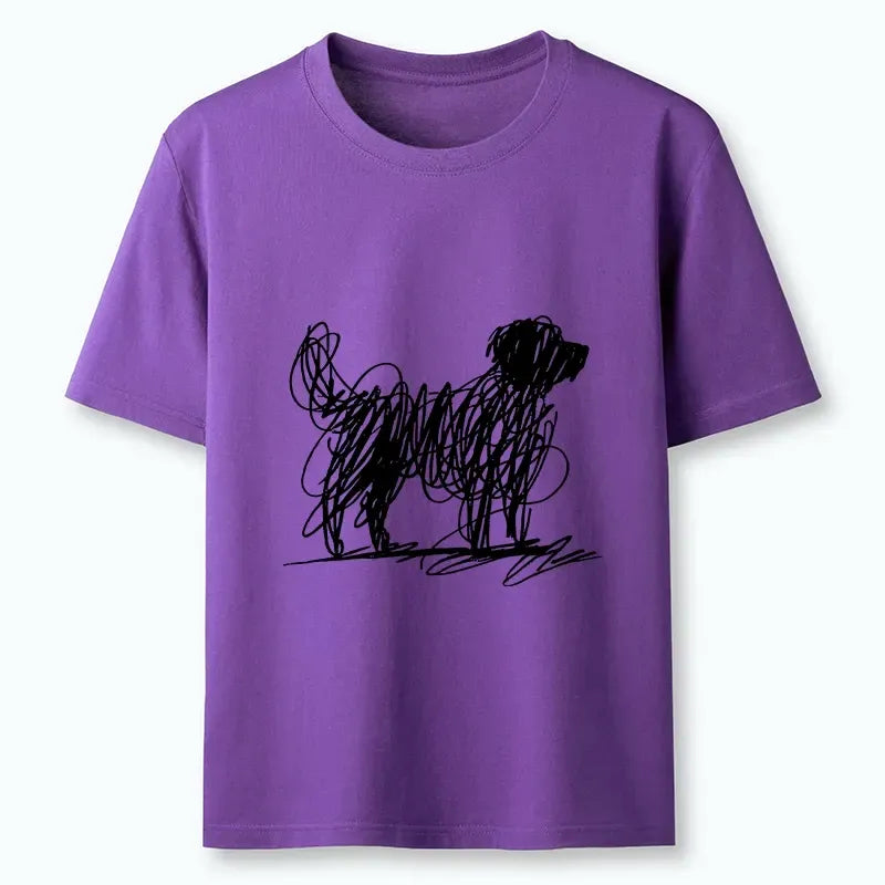 Japanese Culture Scribble Dog Classic T-Shirt