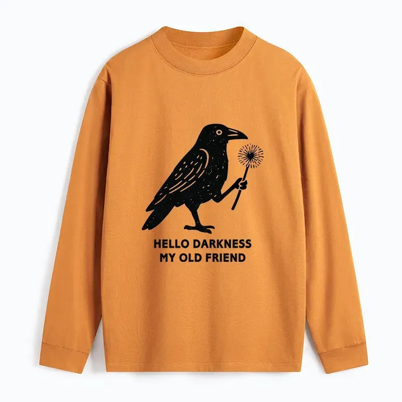Japanese Crow Long Sleeve T-Shirt Trendy