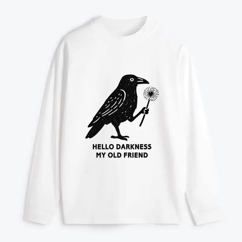 Japanese Crow Long Sleeve T-Shirt Trendy