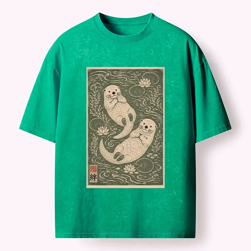 best seller japanese culture otter t-shirt