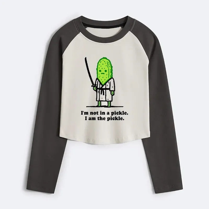 Funny Cucumber Samurai T-Shirt for Women