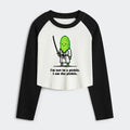 Funny Cucumber Samurai T-Shirt for Women