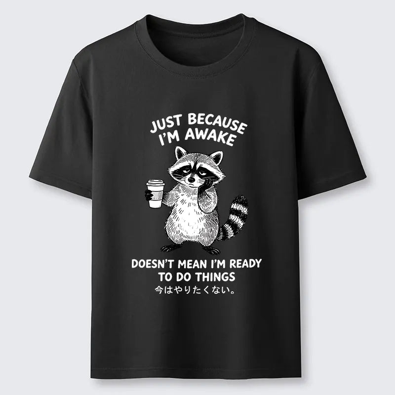 Kyoto-Lion Tired Raccoon Coffee Classic T-Shirt