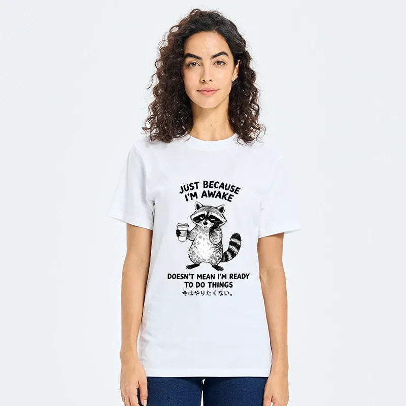 Kyoto-Lion Tired Raccoon Coffee Classic T-Shirt
