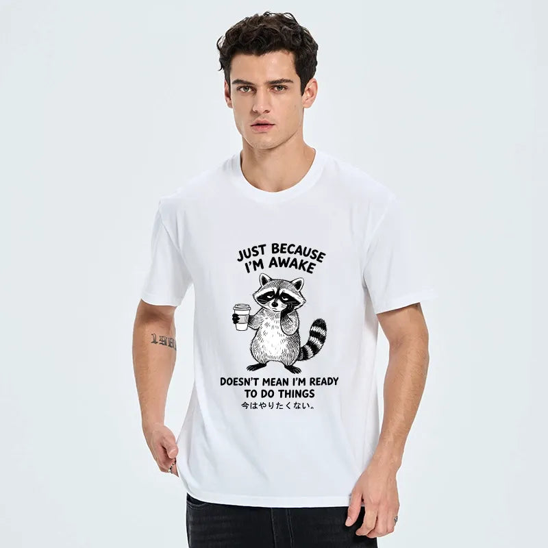 Kyoto-Lion Tired Raccoon Coffee Classic T-Shirt