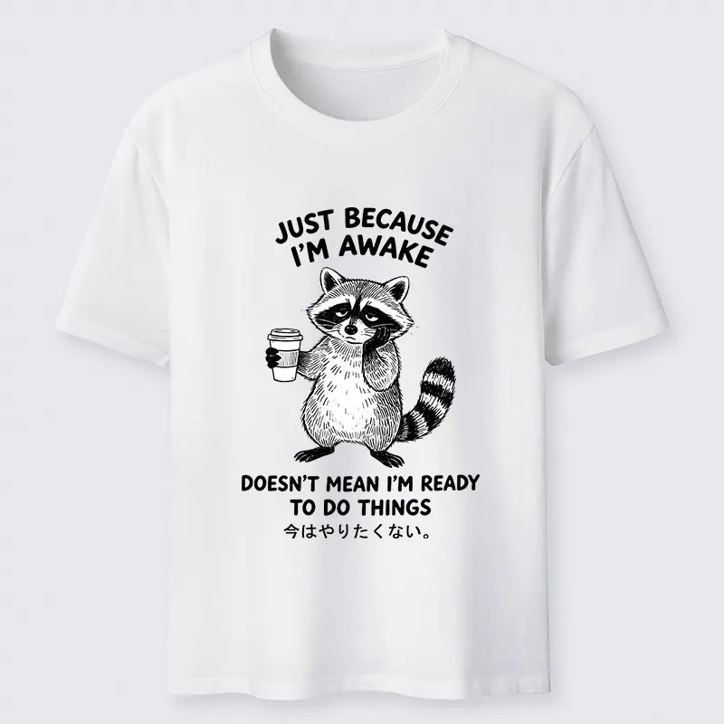 Kyoto-Lion Tired Raccoon Coffee Classic T-Shirt