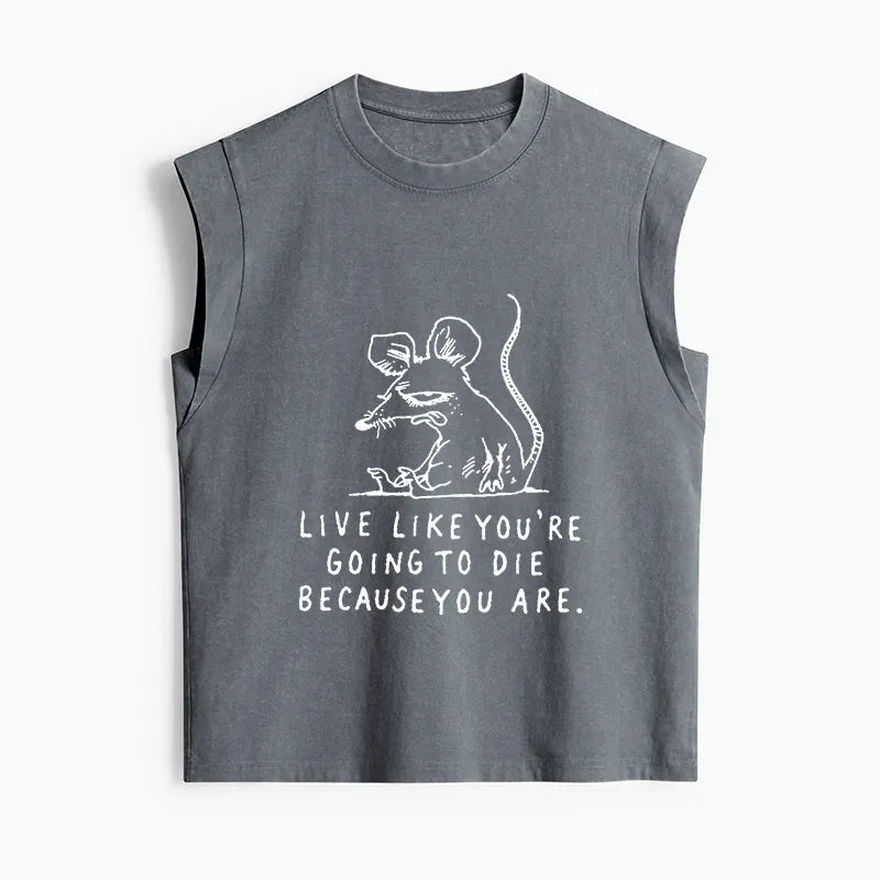 Japanese Streetwear Tank Top for Casual Daily Wear