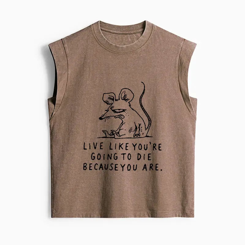 Japanese Streetwear Tank Top for Casual Daily Wear