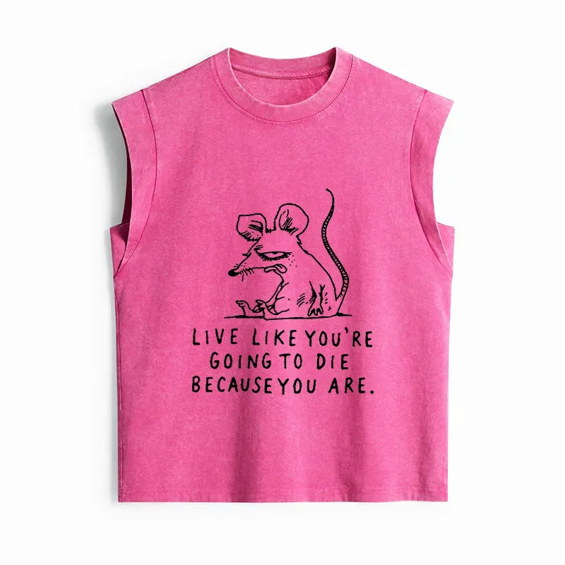 Japanese Streetwear Tank Top for Casual Daily Wear