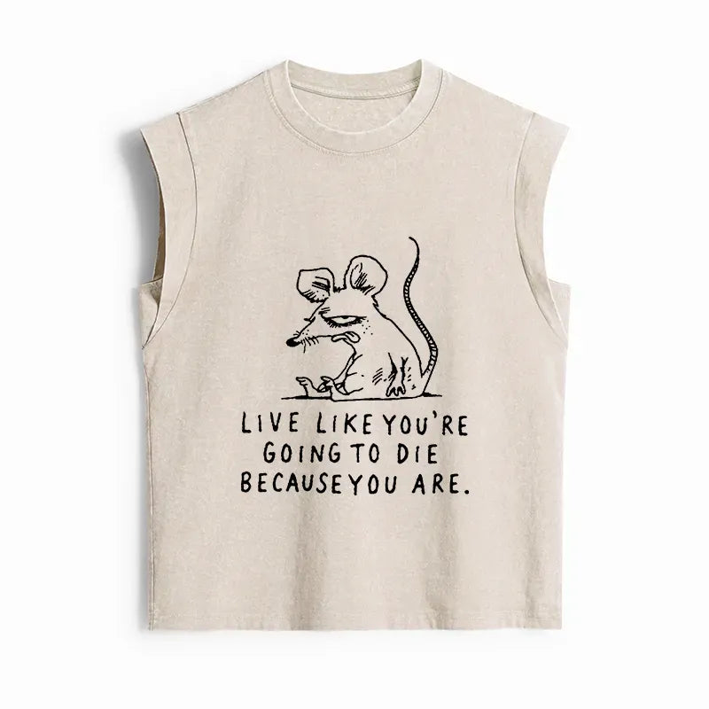 Funny Rat Life Truth Tank Top for Women