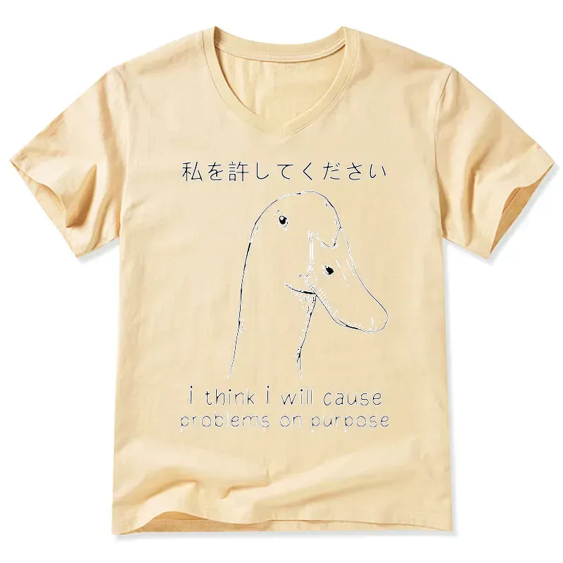 comfortable unisex cotton v neck shirt