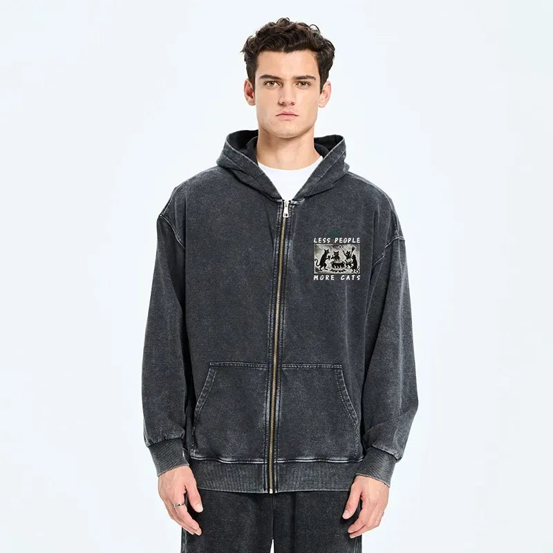 vintage washed hoodie for daily wear
