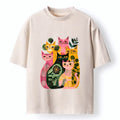 Japanese Vintage Washed Cat T-Shirt Unisex