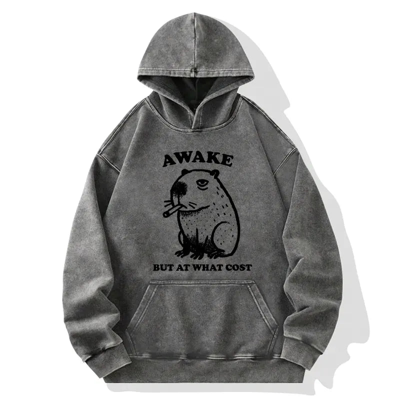 Japanese Vintage Washed Hoodie for Streetwear