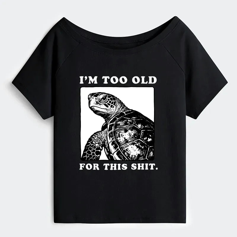 Kyoto-Lion Turtle Meme T-Shirt for Women