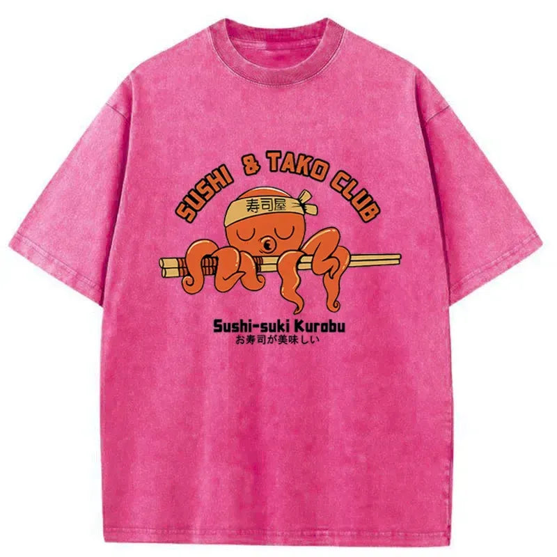 Japanese Octopus Sushi T-Shirt for Summer