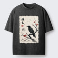 Japanese Zen Crow T-Shirt for Men