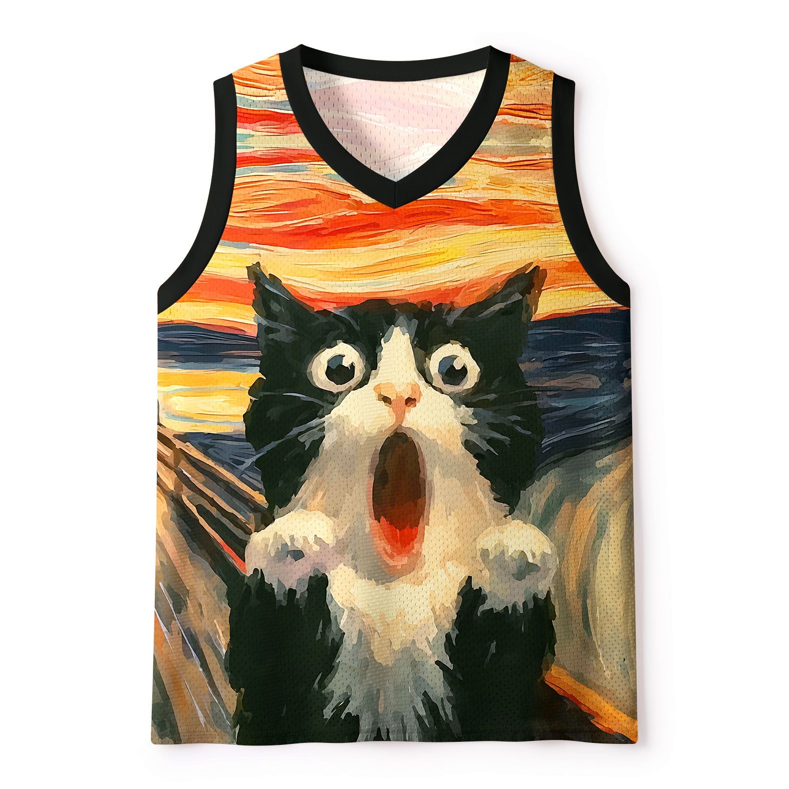 Kyoto Lion Cat Mesh Tank Top for Summer
