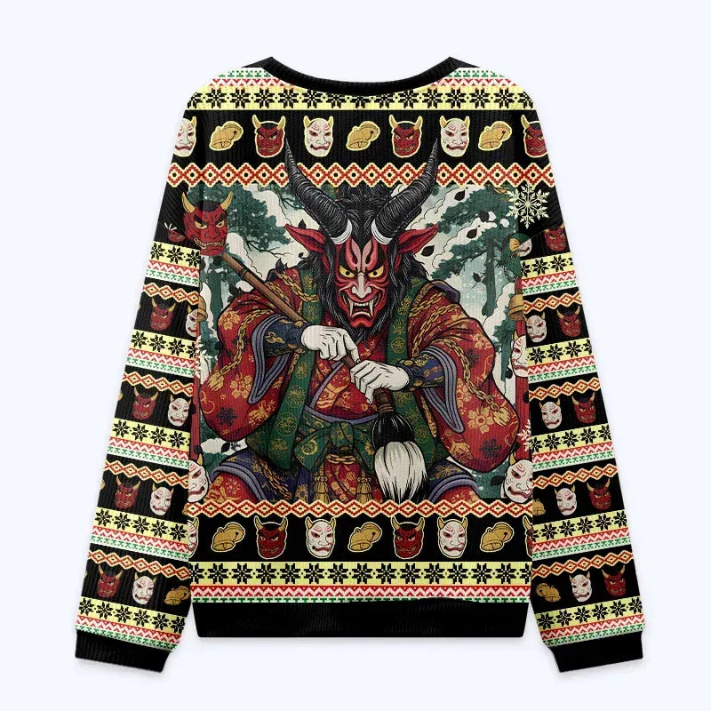 unique japanese monster ugly christmas sweater deal