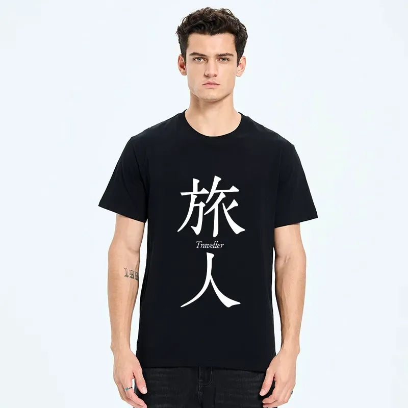 Ukiyo-e Style T-Shirt for Streetwear