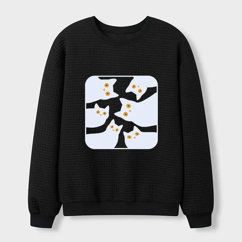 Japanese Cat Sweatshirt for Daily Wear