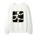 Kyoto-Lion Cats Are Watching You Waffle Sweatshirt