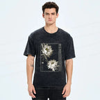 Kyoto-Lion Japanese Epiphyllum Washed T-Shirt