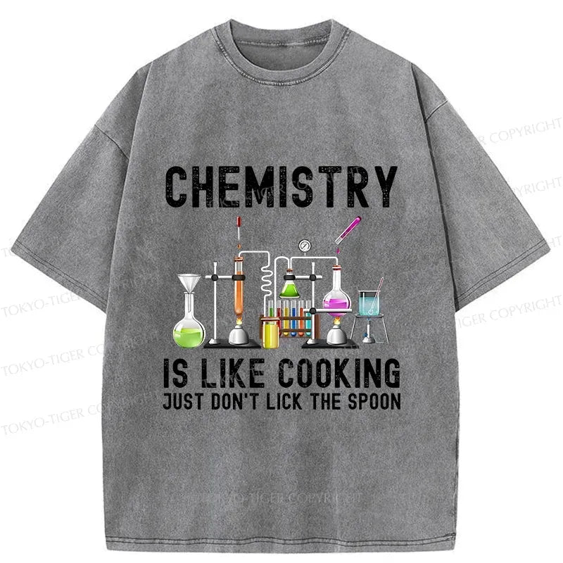 Kyoto-Lion Interesting Chemistry Washed T-Shirt