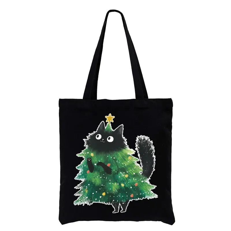 Kyoto-Lion Christmas Cat Tote Bag Best Seller