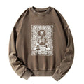 Japanese Buddha graphic sweatshirt for men