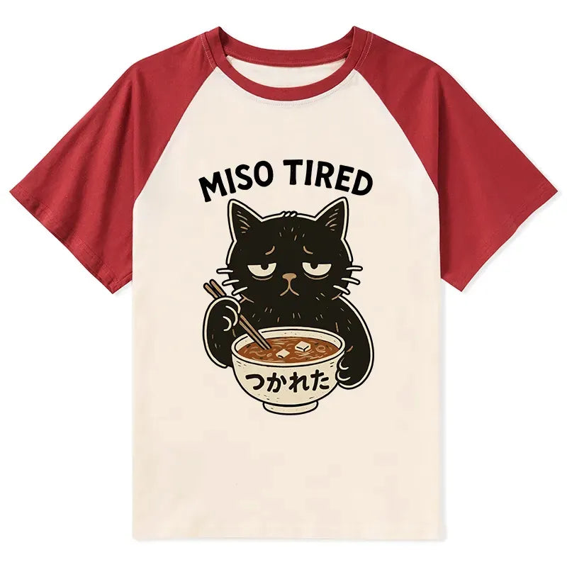 Japanese raglan t-shirt for daily wear