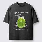 funny frog t-shirt for daily wear