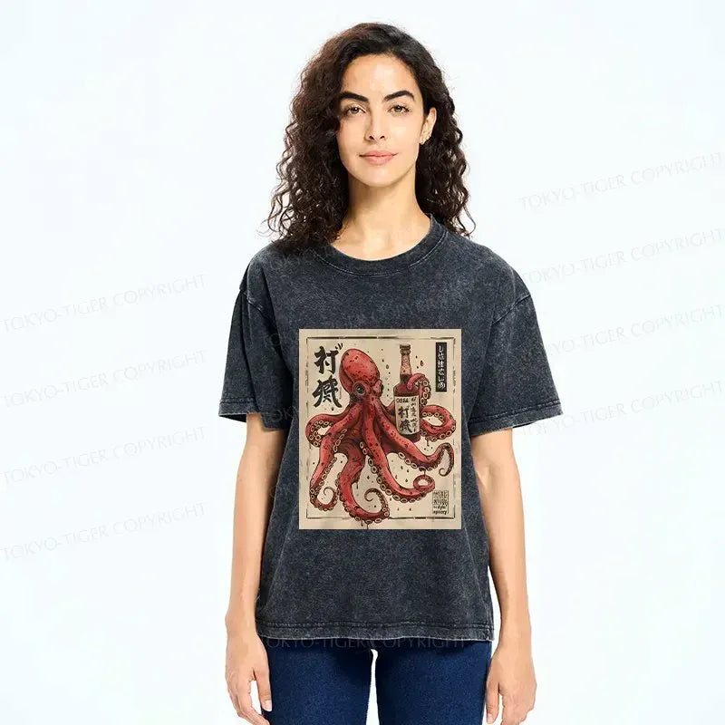 Trendy Streetwear Octopus T-Shirt for Summer