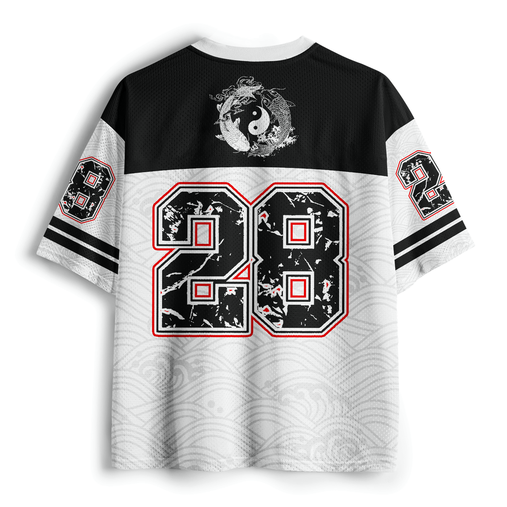 Kyoto-Lion Koi Fish Wave Mesh Jersey