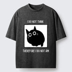 Kyoto-Lion Do Not Think Just Exist Washed T-Shirt